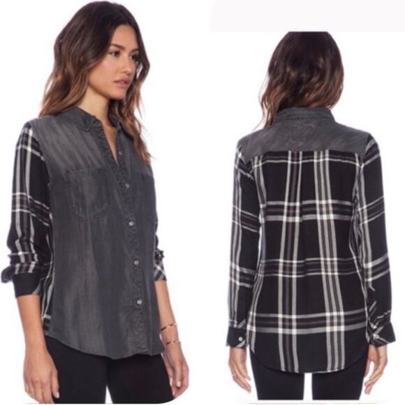 Rails Harper Plaid Flannel Button Down. - Picture 1 of 6
